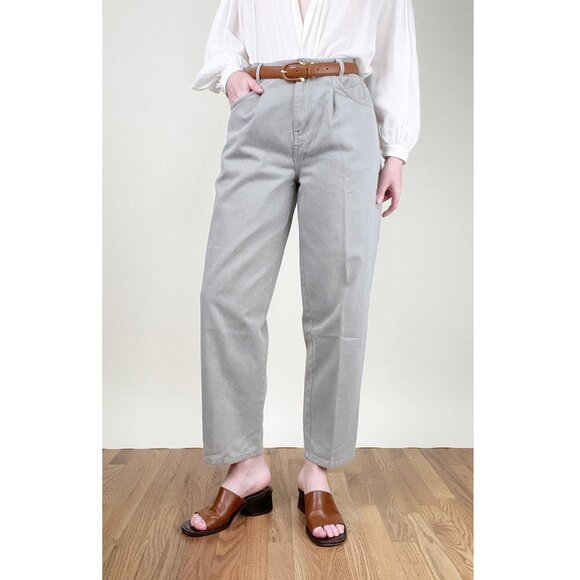 Vintage High Rise Waisted Denim Jean Pants Straight Wide Leg Coastal Old Money - Picture 5 of 7